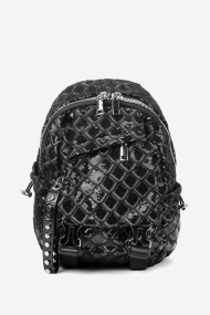 Rucsac din materiale textile și paiete KB-27193-negru