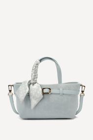 Geantă din imitație de piele KB-7456-albastru