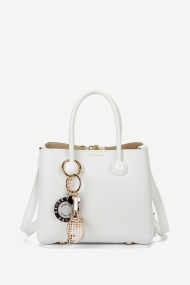 Geanta din imitație de piele KB-7466-alb