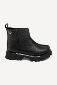 Ghete din piele naturală MGZ-153-4600-Negru