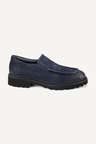 Pantofi din piele întoarsă MGZ-24-10201-albastru