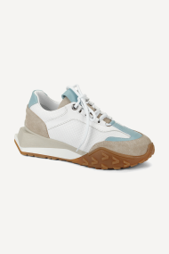 Pantofi sport din piele și piele întoarsă MGZ-253-2040-alb-albastru