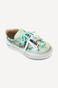 Sneakers din piele MGZ-90-058-verde
