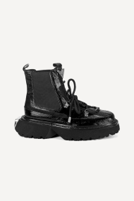 Botine de piele lacuita MGZ-90-10359