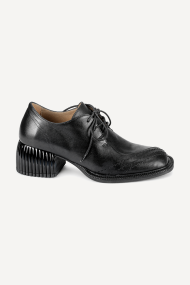 Pantofi cu toc mediu din piele naturală MGZ-90-308-negru