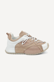 Pantofi sport din piele întoarsă și piele NSR-9270