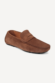 Mocasini din piele întoarsă SG-3561-maro