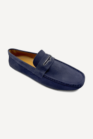 Mocasini din piele întoarsă SG-6668-albastru