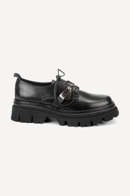 Pantofi din piele naturală cu șireturi ADL-161-26