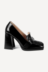 Pantofi cu toc înalt din piele ADL-3067-25-negru