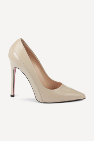 Pantofi cu toc înalt din piele ADL-402-22-bej
