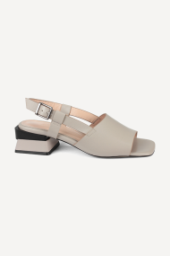Sandale din piele cu toc jos ADL-9566-24