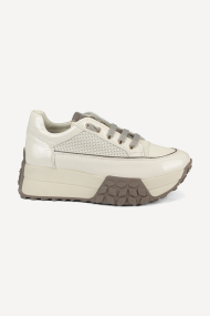 Pantofi sport de piele ARG-24-34-bej-vizon