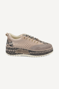 Pantofi sport din piele intoarsa ARG-25501-bej