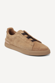 Pantofi din piele întoarsă ART-4640-maro