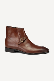 Botine de piele BRC-418-maro 