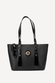 Geanta din imitație de piele DS-6297-negru