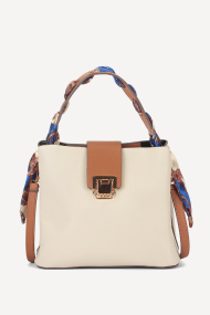 Geanta din imitație de piele DS-6357-bej