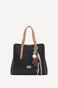 Geantă din piele ecologică-DS-6426-Negru