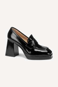 Pantofi cu toc platforma din piele lacuita DV-09-02
