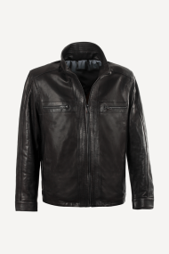 Geaca de piele ENV-3356-negru
