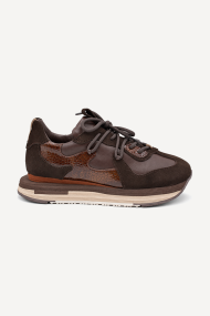Pantofi sport din piele naturală și piele întoarsă ESL-2718