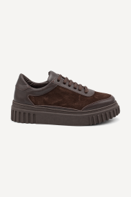 Pantofi sport din piele naturală și piele întoarsă ESL-33-26