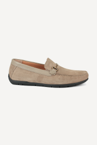 Mocasini din piele întoarsă ETR-17354-bej