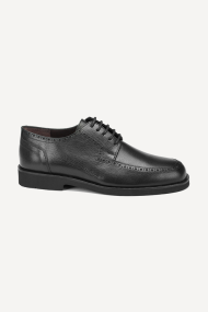 Pantofi din piele nabuk ETR-18567-negru