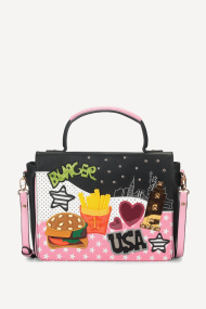 Geanta din imitație de piele GG-25574-negru