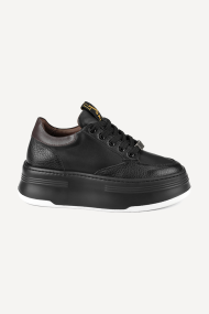 Sneakers din piele ILV-994-25-negru