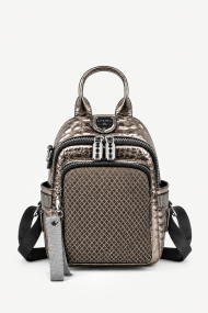 Rucsac din lac ecologic KB-27384-argintiu