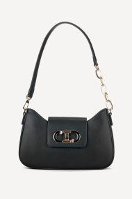 Geanta din imitație de piele KB-7407-negru-naturala