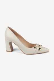 Pantofi cu toc mijlociu din piele MGZ-121-5699