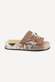 Papuci din piele MGZ-126-02-04-maro-bej