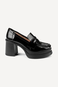 Pantofi cu toc platforma din piele lacuita MGZ-195-24-59