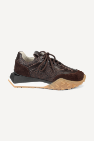 Pantofi sport din piele și piele întoarsă MGZ-253-2040-4-maro