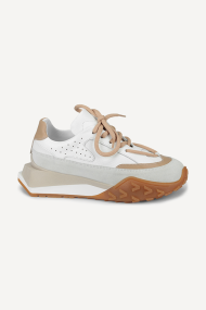 Pantofi sport de piele MGZ-253-2078-4-bej-alb