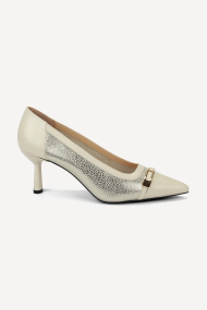 Pantofi din piele cu toc înalt MGZ-330-3156-bej
