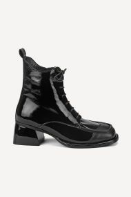 Botine de piele lacuita MGZ-378-5078