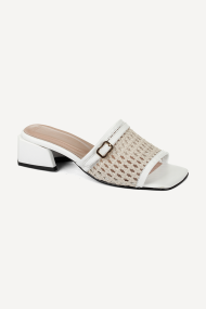 Papuci din piele cu toc jos MGZ-378-5289