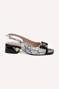 Sandale din piele naturală și piele lăcuită MGZ-378-5361