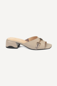 Papuci din piele cu toc jos MGZ-405-207