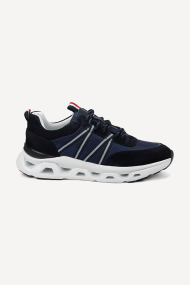 Pantofi sport din piele întoarsă și textil MGZ-454-554
