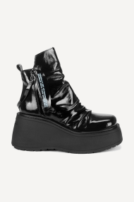 Botine cu platformă din piele lăcuită MGZ-85-3689