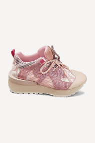 Pantofi sport din piele și textil MGZ-85-3750-roz