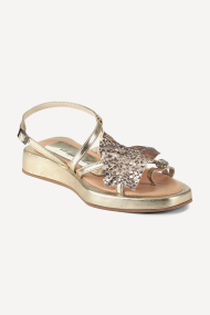 Sandale din piele MGZ-85-3760-auriu-bej