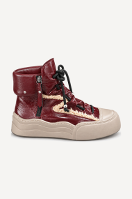 Pantofi sport din piele naturală MGZ-85-3835-Bordeaux