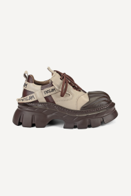 Pantofi din piele cu imprimeu spectaculos MGZ-90-10013