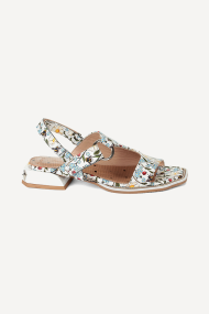 Sandale din piele cu toc jos MGZ-90-10248